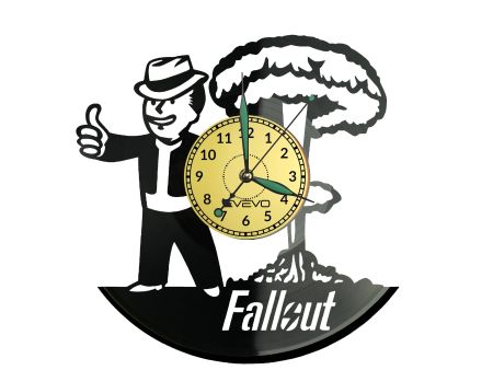 FALLOUT Vinyl Zegar Ścienny Płyta Winylowa Nowoczesny Dekoracyjny Na Prezent Urodziny