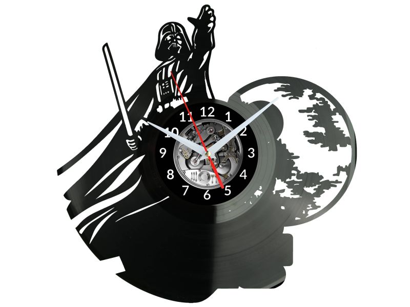 STAR WARS Vinyl Zegar Ścienny Płyta Winylowa Nowoczesny Dekoracyjny Na Prezent Urodziny