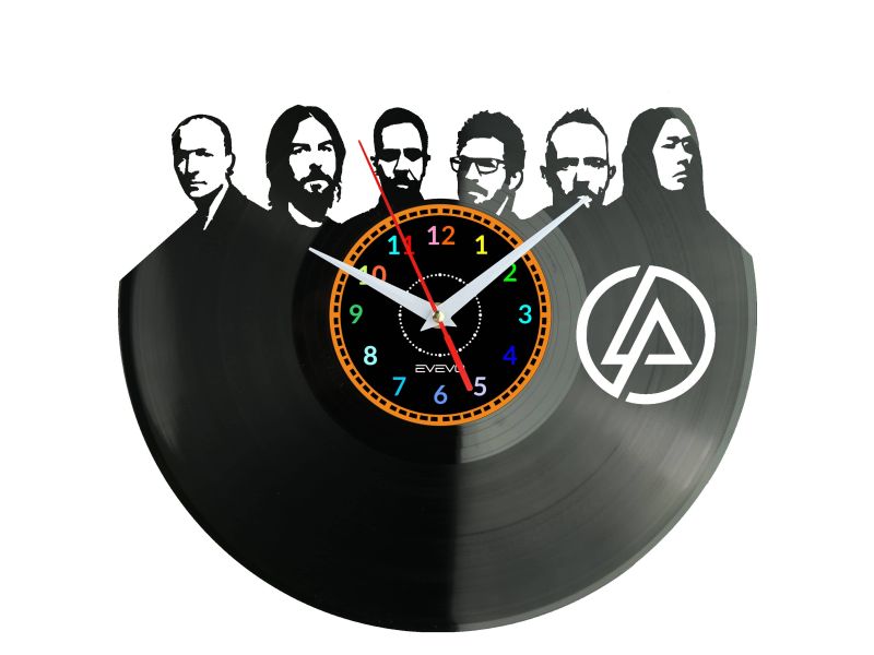 Linkin Park Vinyl Zegar Ścienny Płyta Winylowa Nowoczesny Dekoracyjny Na Prezent Urodziny