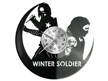 Winter Soldier Vinyl Zegar Ścienny Płyta Winylowa Nowoczesny Dekoracyjny Na Prezent Urodziny