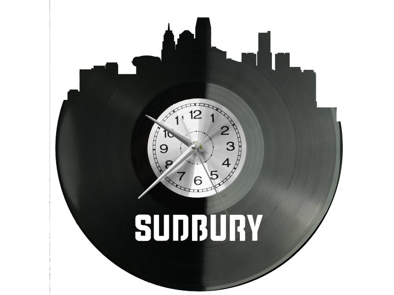  Sudbury Vinyl Zegar Ścienny Płyta Winylowa Nowoczesny Dekoracyjny Na Prezent Urodziny