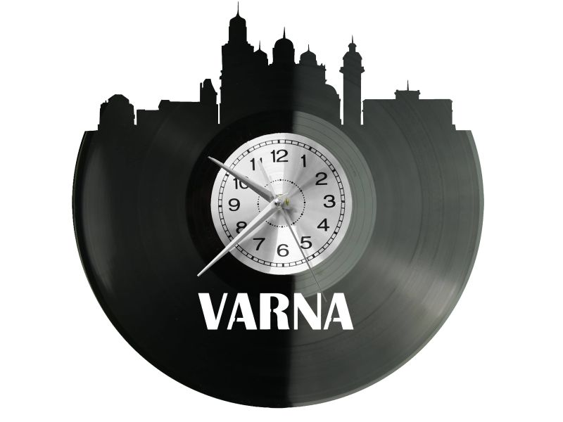 Varna Vinyl Zegar Ścienny Płyta Winylowa Nowoczesny Dekoracyjny Na Prezent Urodziny