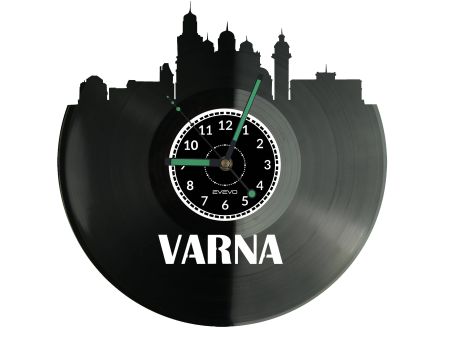 Varna Vinyl Zegar Ścienny Płyta Winylowa Nowoczesny Dekoracyjny Na Prezent Urodziny