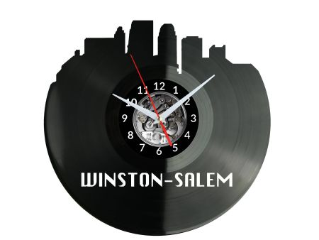 Winston Salem Vinyl Zegar Ścienny Płyta Winylowa Nowoczesny Dekoracyjny Na Prezent Urodziny