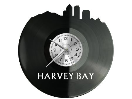 Harvey Bay Vinyl Zegar Ścienny Płyta Winylowa Nowoczesny Dekoracyjny Na Prezent Urodziny