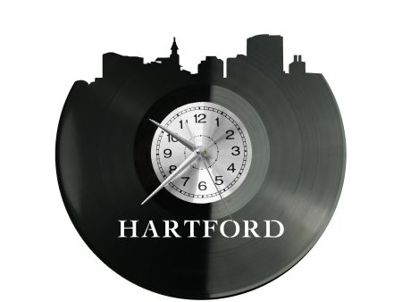 Hartford Vinyl Zegar Ścienny Płyta Winylowa Nowoczesny Dekoracyjny Na Prezent Urodziny