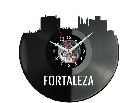 Fortaleza Vinyl Zegar Ścienny Płyta Winylowa Nowoczesny Dekoracyjny Na Prezent Urodziny