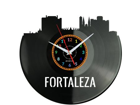 Fortaleza Vinyl Zegar Ścienny Płyta Winylowa Nowoczesny Dekoracyjny Na Prezent Urodziny