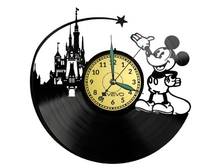 Walt Disney Vinyl Zegar Ścienny Płyta Winylowa Nowoczesny Dekoracyjny Na Prezent Urodziny