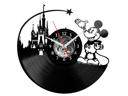 Walt Disney Vinyl Zegar Ścienny Płyta Winylowa Nowoczesny Dekoracyjny Na Prezent Urodziny