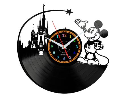 Walt Disney Vinyl Zegar Ścienny Płyta Winylowa Nowoczesny Dekoracyjny Na Prezent Urodziny