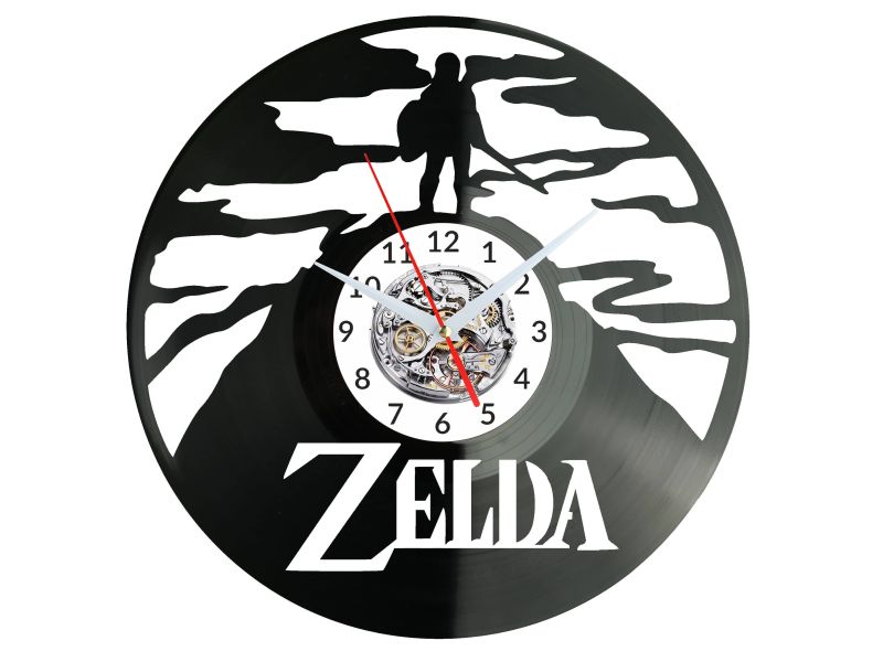 Zelda Vinyl Zegar Ścienny Płyta Winylowa Nowoczesny Dekoracyjny Na Prezent Urodziny