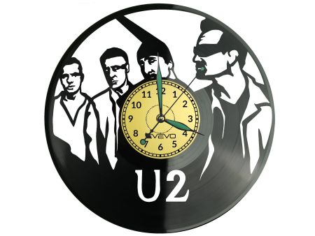 U2 Vinyl Zegar Ścienny Płyta Winylowa Nowoczesny Dekoracyjny Na Prezent Urodziny