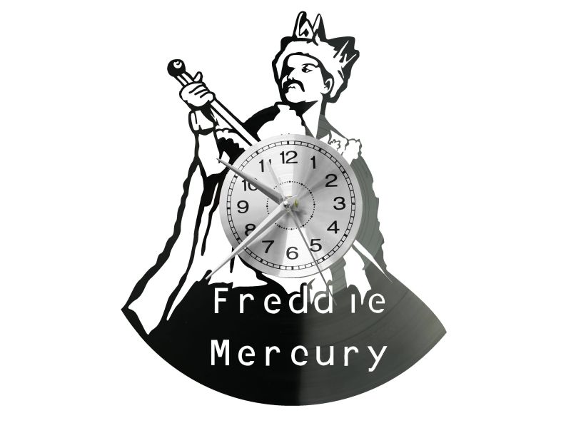 Freddie Mercury Vinyl Zegar Ścienny Płyta Winylowa Nowoczesny Dekoracyjny Na Prezent Urodziny