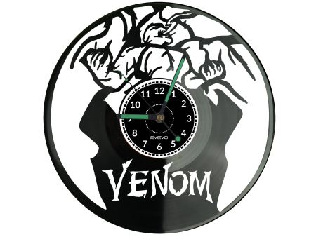 Venom Vinyl Zegar Ścienny Płyta Winylowa Nowoczesny Dekoracyjny Na Prezent Urodziny