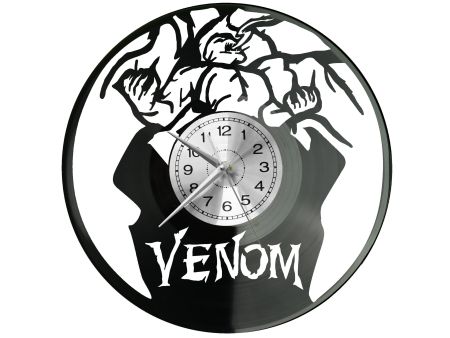 Venom Vinyl Zegar Ścienny Płyta Winylowa Nowoczesny Dekoracyjny Na Prezent Urodziny