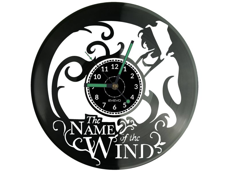 The Name of the Wind Vinyl Zegar Ścienny Płyta Winylowa Nowoczesny Dekoracyjny Na Prezent Urodziny