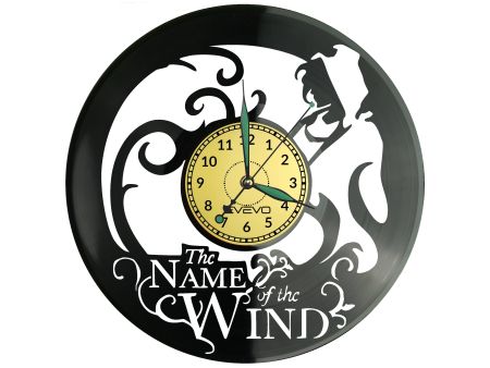 The Name of the Wind Vinyl Zegar Ścienny Płyta Winylowa Nowoczesny Dekoracyjny Na Prezent Urodziny