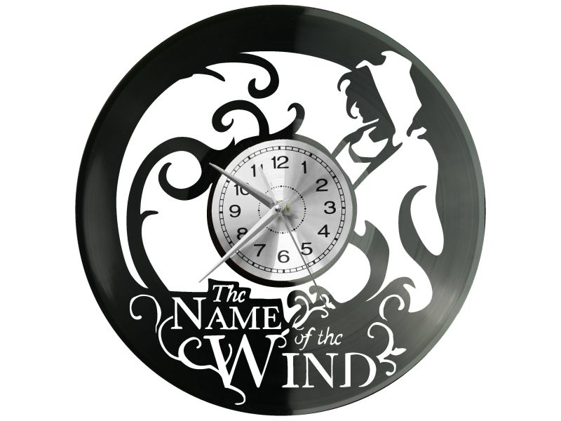 The Name of the Wind Vinyl Zegar Ścienny Płyta Winylowa Nowoczesny Dekoracyjny Na Prezent Urodziny