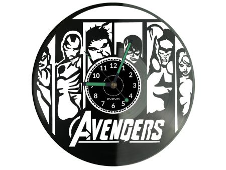 The Avengers Vinyl Zegar Ścienny Płyta Winylowa Nowoczesny Dekoracyjny Na Prezent Urodziny