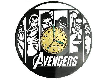 The Avengers Vinyl Zegar Ścienny Płyta Winylowa Nowoczesny Dekoracyjny Na Prezent Urodziny