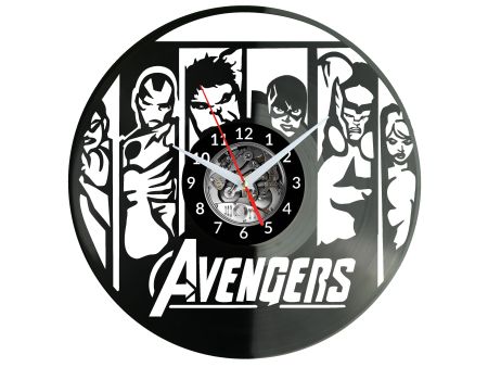 The Avengers Vinyl Zegar Ścienny Płyta Winylowa Nowoczesny Dekoracyjny Na Prezent Urodziny