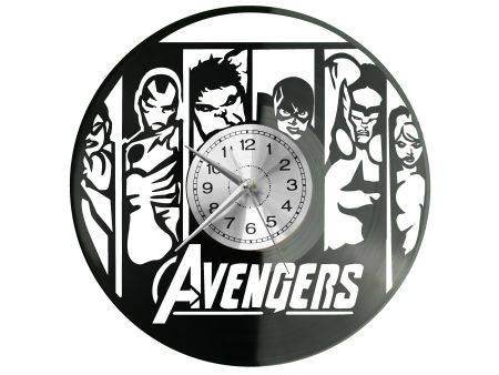 The Avengers Vinyl Zegar Ścienny Płyta Winylowa Nowoczesny Dekoracyjny Na Prezent Urodziny