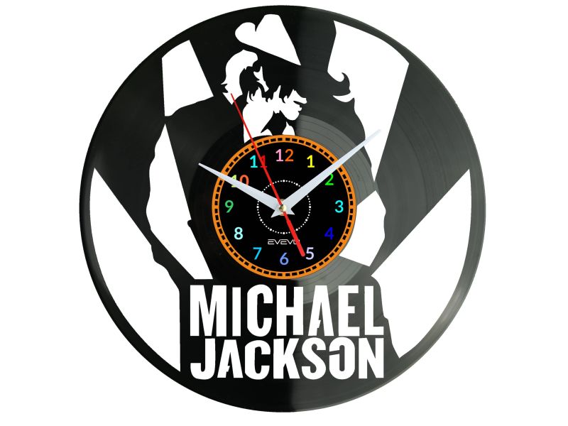 Michael Jackson Vinyl Zegar Ścienny Płyta Winylowa Nowoczesny Dekoracyjny Na Prezent Urodziny