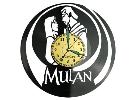 Mulan Vinyl Zegar Ścienny Płyta Winylowa Nowoczesny Dekoracyjny Na Prezent Urodziny