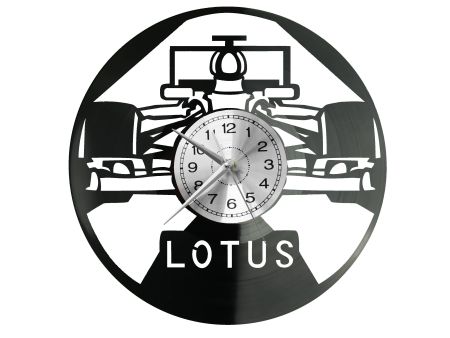 Lotus Formula 1 Vinyl Zegar Ścienny Płyta Winylowa Nowoczesny Dekoracyjny Na Prezent Urodziny