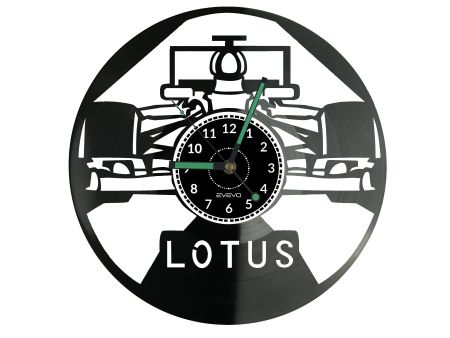 Lotus Formula 1 Vinyl Zegar Ścienny Płyta Winylowa Nowoczesny Dekoracyjny Na Prezent Urodziny