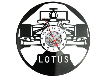 Lotus Formula 1 Vinyl Zegar Ścienny Płyta Winylowa Nowoczesny Dekoracyjny Na Prezent Urodziny