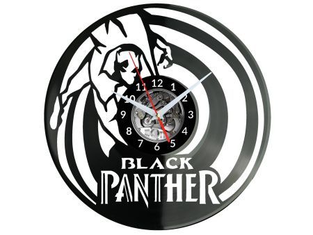 Black Panther Vinyl Zegar Ścienny Płyta Winylowa Nowoczesny Dekoracyjny Na Prezent Urodziny