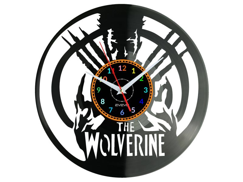 Wolverine Vinyl Zegar Ścienny Płyta Winylowa Nowoczesny Dekoracyjny Na Prezent Urodziny