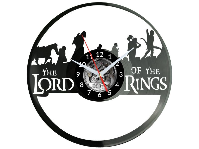 The Lord of The Rings Vinyl Zegar Ścienny Płyta Winylowa Nowoczesny Dekoracyjny Na Prezent Urodziny