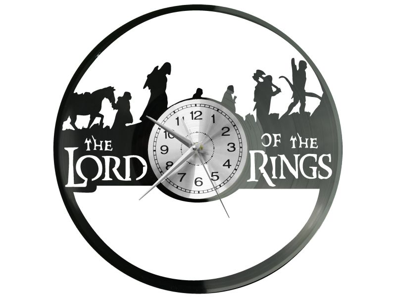 The Lord of The Rings Vinyl Zegar Ścienny Płyta Winylowa Nowoczesny Dekoracyjny Na Prezent Urodziny