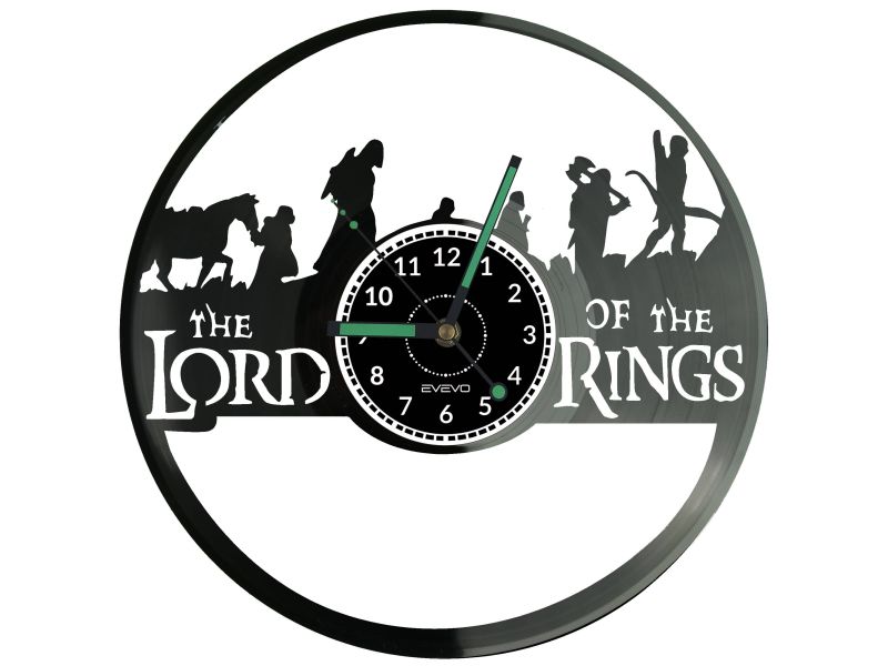 The Lord of The Rings Vinyl Zegar Ścienny Płyta Winylowa Nowoczesny Dekoracyjny Na Prezent Urodziny