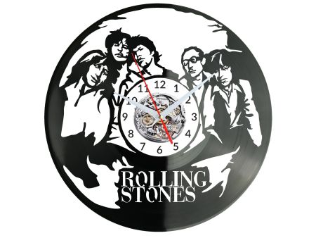 The Rolling Stones Vinyl Zegar Ścienny Płyta Winylowa Nowoczesny Dekoracyjny Na Prezent Urodziny