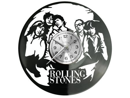 The Rolling Stones Vinyl Zegar Ścienny Płyta Winylowa Nowoczesny Dekoracyjny Na Prezent Urodziny