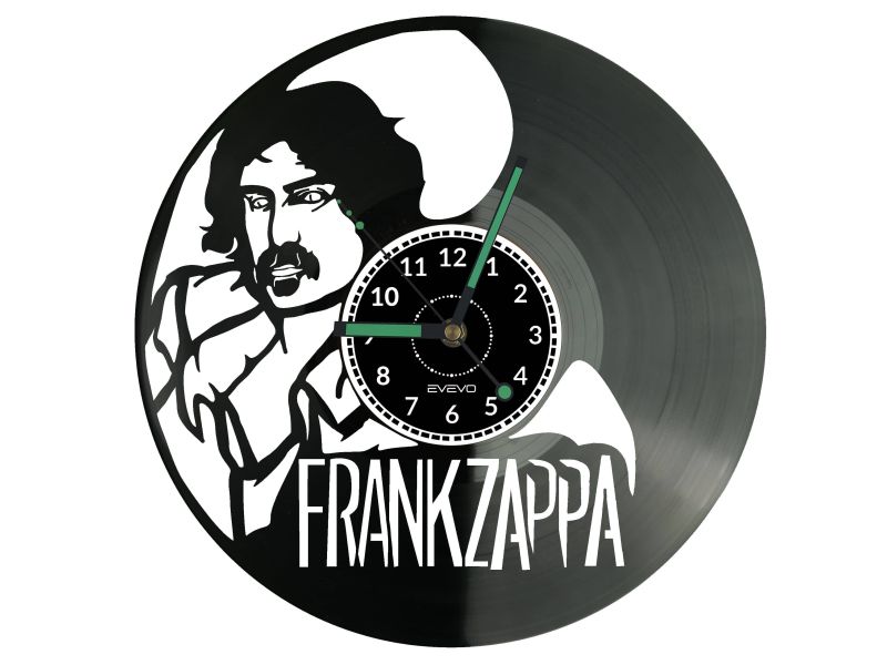 Frank Zappa Vinyl Zegar Ścienny Płyta Winylowa Nowoczesny Dekoracyjny Na Prezent Urodziny