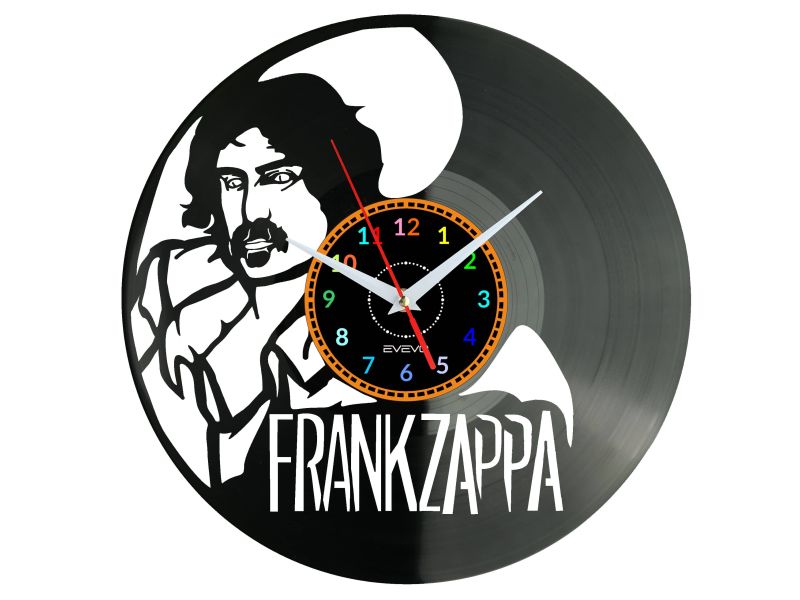 Frank Zappa Vinyl Zegar Ścienny Płyta Winylowa Nowoczesny Dekoracyjny Na Prezent Urodziny