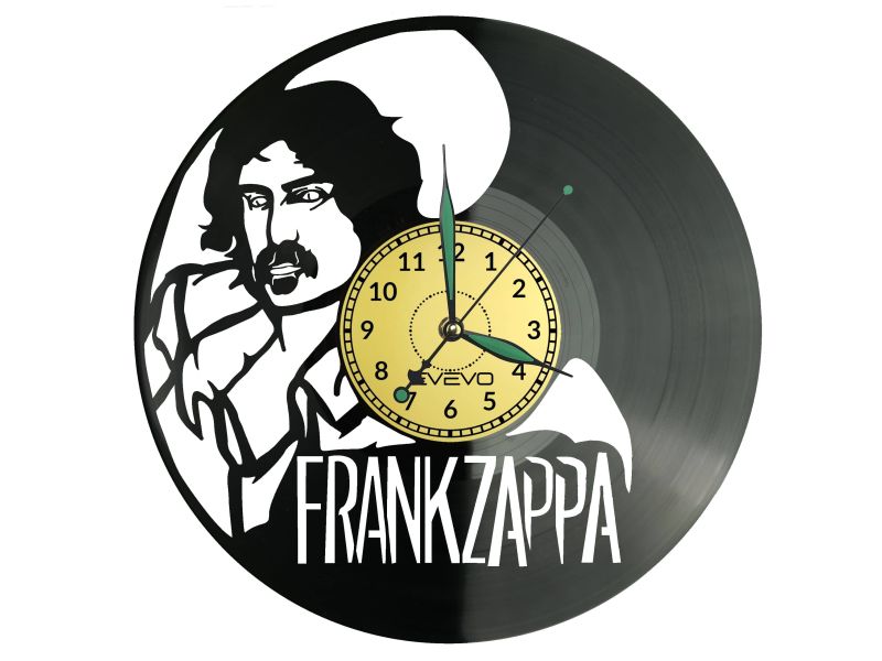 Frank Zappa Vinyl Zegar Ścienny Płyta Winylowa Nowoczesny Dekoracyjny Na Prezent Urodziny