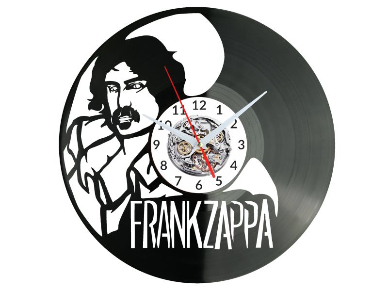 Frank Zappa Vinyl Zegar Ścienny Płyta Winylowa Nowoczesny Dekoracyjny Na Prezent Urodziny