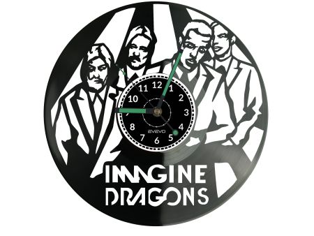 Imagine Dragons Vinyl Zegar Ścienny Płyta Winylowa Nowoczesny Dekoracyjny Na Prezent Urodziny