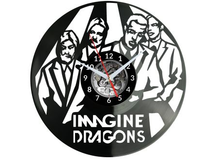 Imagine Dragons Vinyl Zegar Ścienny Płyta Winylowa Nowoczesny Dekoracyjny Na Prezent Urodziny