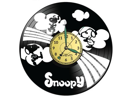 Snoopy Vinyl Zegar Ścienny Płyta Winylowa Nowoczesny Dekoracyjny Na Prezent Urodziny