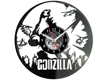 Godzilla Vinyl Zegar Ścienny Płyta Winylowa Nowoczesny Dekoracyjny Na Prezent Urodziny