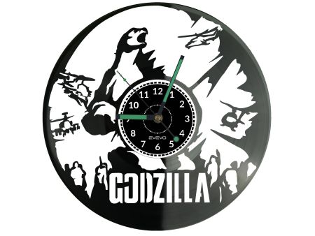 Godzilla Vinyl Zegar Ścienny Płyta Winylowa Nowoczesny Dekoracyjny Na Prezent Urodziny