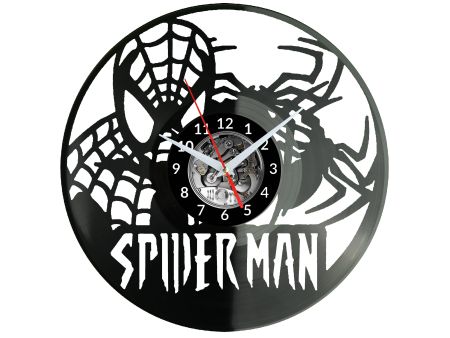 Spiderman Vinyl Zegar Ścienny Płyta Winylowa Nowoczesny Dekoracyjny Na Prezent Urodziny