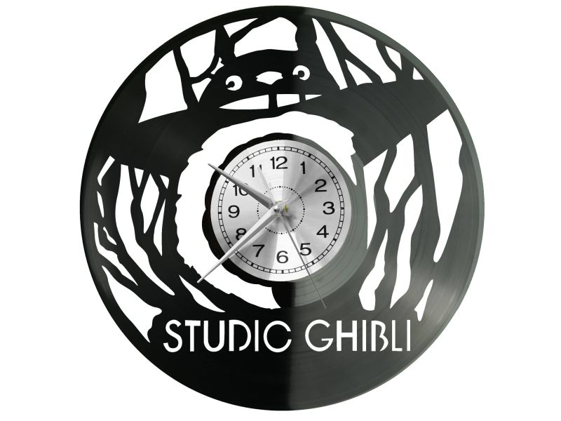 Studio Ghibli Vinyl Zegar Ścienny Płyta Winylowa Nowoczesny Dekoracyjny Na Prezent Urodziny